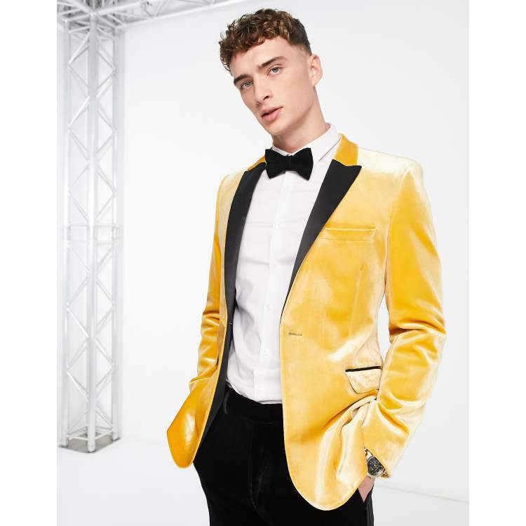 Yellow on sale velvet tuxedo