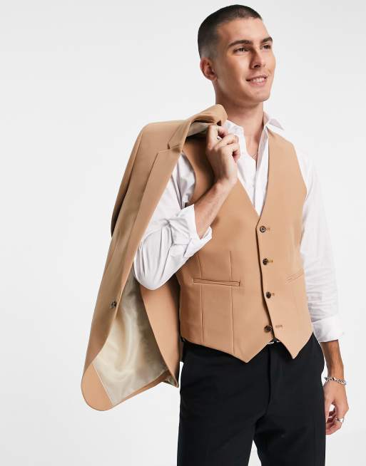 Camel 2025 waistcoat mens