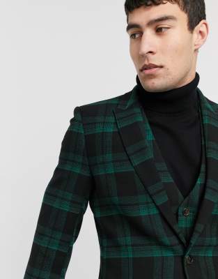 tartan wool jacket