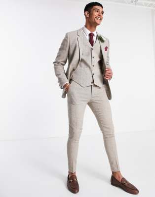 mens oatmeal suit