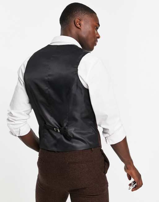 Asos tweed clearance waistcoat