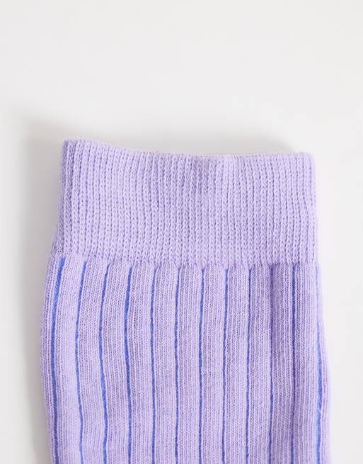 ASOS DESIGN super soft ankle socks lilac, 2 of 3