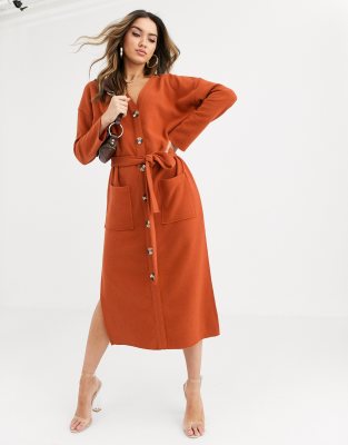 asos belted dress