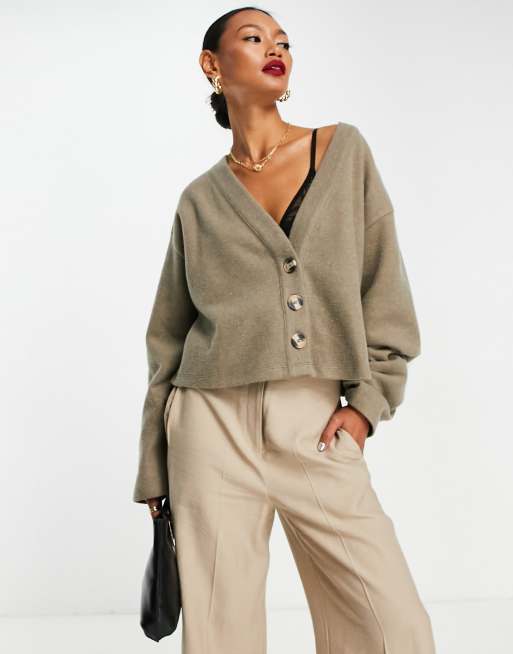 ASOS DESIGN super soft in taupe marl