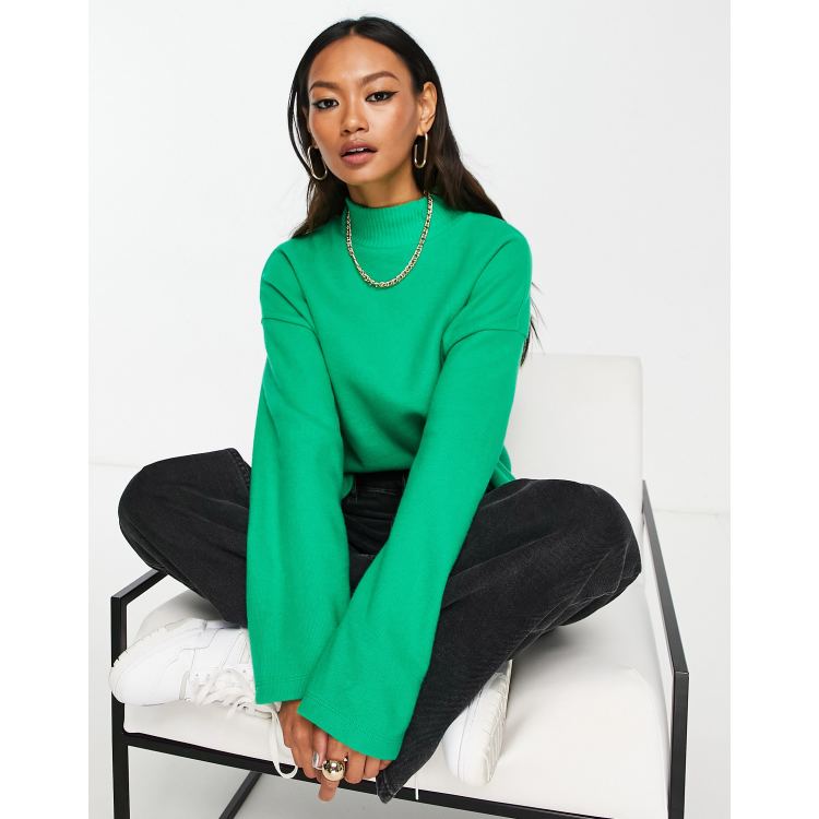 bright green jumper womens