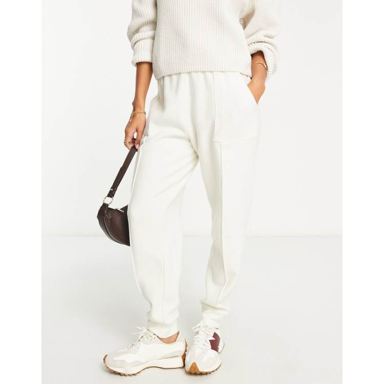 【Schnee】25ss CREAMY SWEAT PANTS Comfy Drawstring Sweatpants for Women in Whip Cream