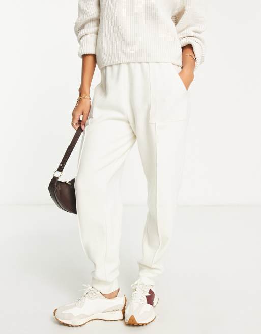 ASOS DESIGN super soft seamed sweatpants in winter white - part of a ...