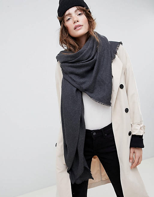ASOS DESIGN super soft square lightweight viscose scarf