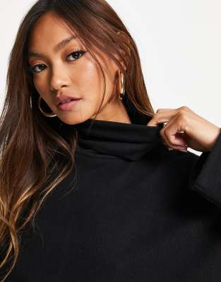 asos black sweater dress