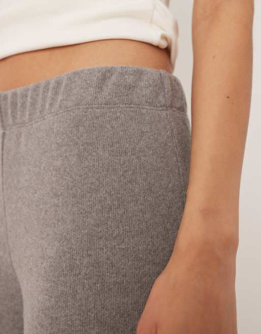 ASOS DESIGN super soft wide leg pants in gray - part of a set, 2 of 5