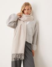 ASOS DESIGN modal one shoulder draped top in slate gray