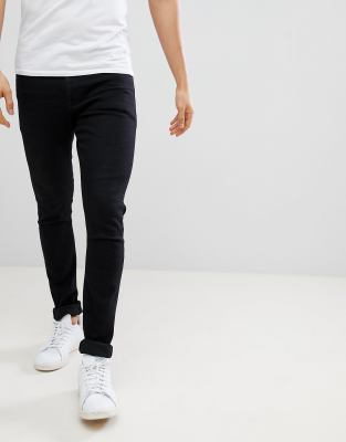 ASOS DESIGN super spray on jeans in black