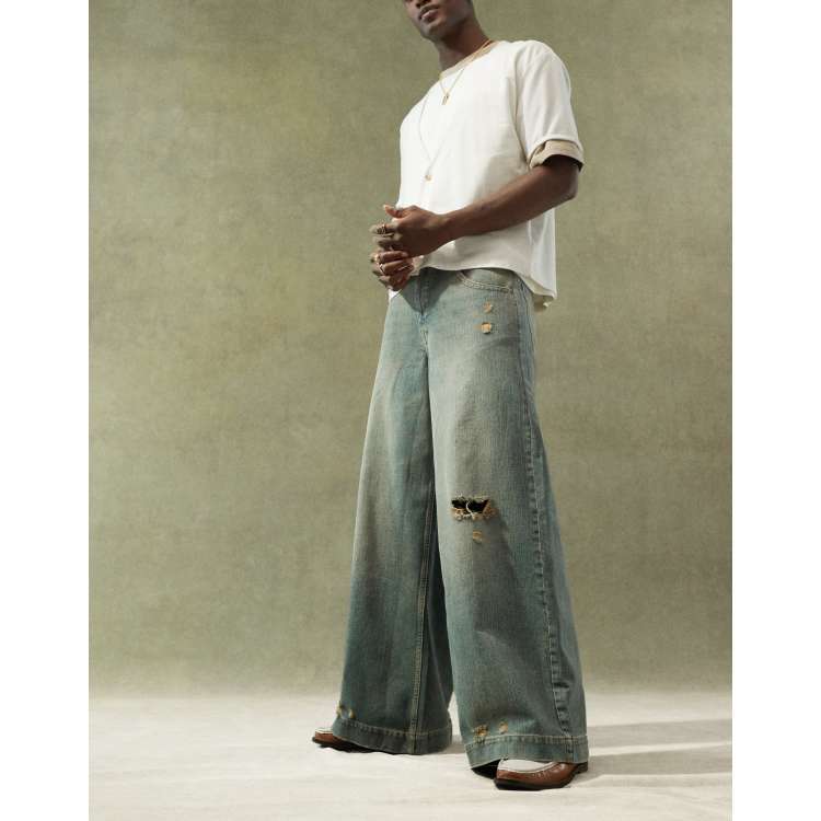 パンツ COOR WIDE-LEG DYED WASHING JEANS 001_Blue_0ef59421-10d5-4cd3-