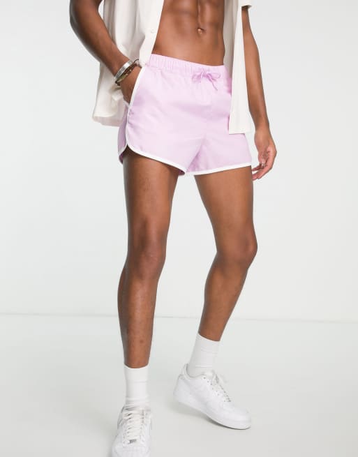 ASOS DESIGN - Superkorte runner zwemshort in lichtpaars