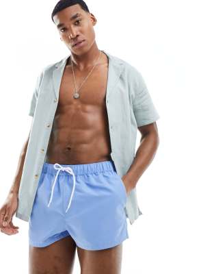 FhyzicsShops DESIGN - Superkorte zwemshort in blauw