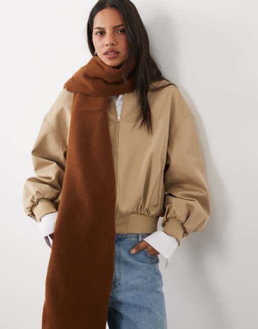 ASOS DESIGN supermjuk scarf i tabacco, 2 av 3