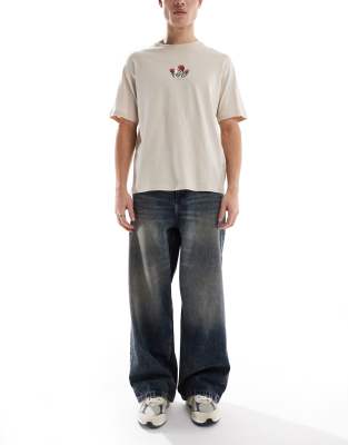 ASOS DESIGN - Superposede jeans i blå mellemvask - view 1
