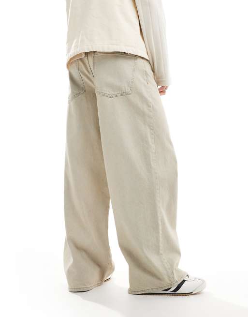 ASOS DESIGN super baggy jeans with vintage tint
