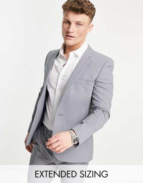 ASOS DESIGN - Superskinny colbert in middengrijs - view 1