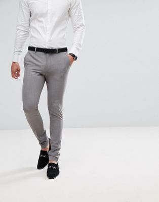 ASOS Design - Superskinny pantalon in grijs