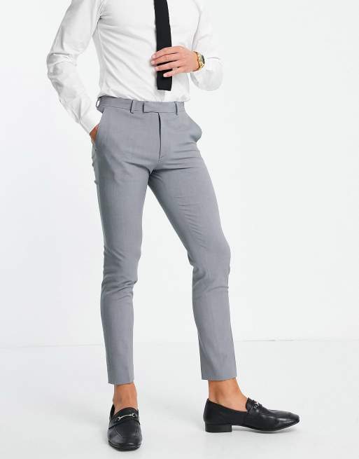 ASOS DESIGN - Superskinny pantalon in middengrijs