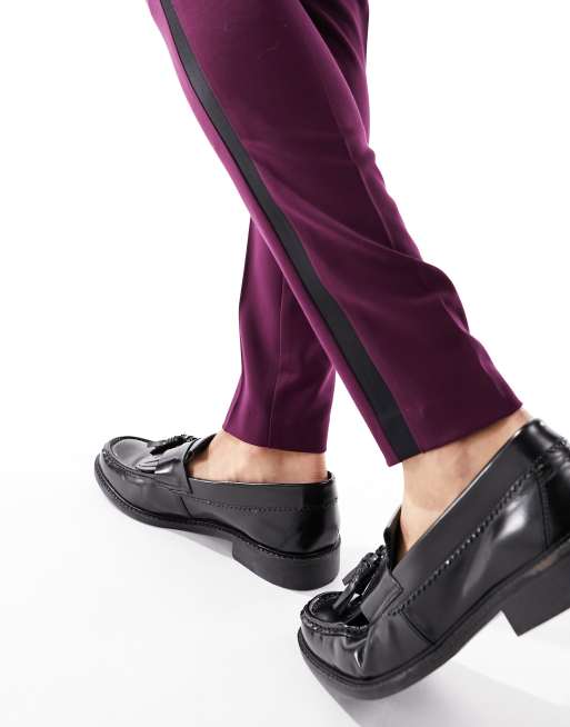 ASOS DESIGN - Superskinny smoking jasje in paars, 4 van 5