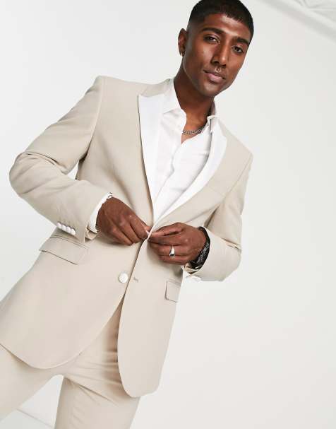 ASOS Design - Superskinny smokingcolbert in stone - view 1