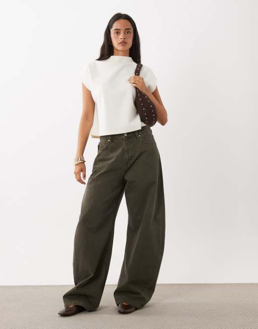 ASOS DESIGN supersoft boxy crop top in neutral, 3 of 4