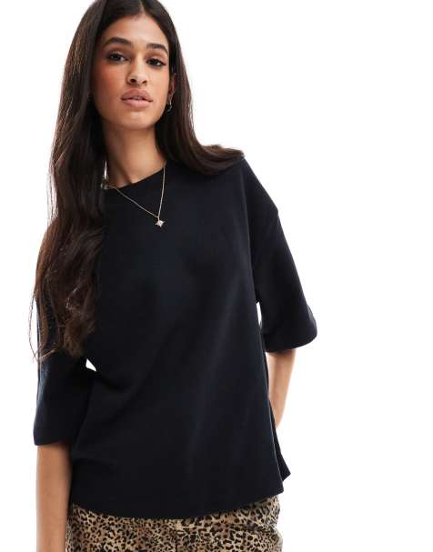 ASOS DESIGN supersoft boxy T-shirt in black - view 1