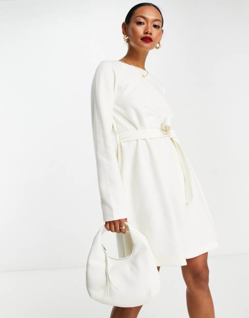 Winter white knit outlet dress