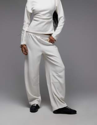 Asos Design Supersoft Extreme Barrel Leg Pants In Black