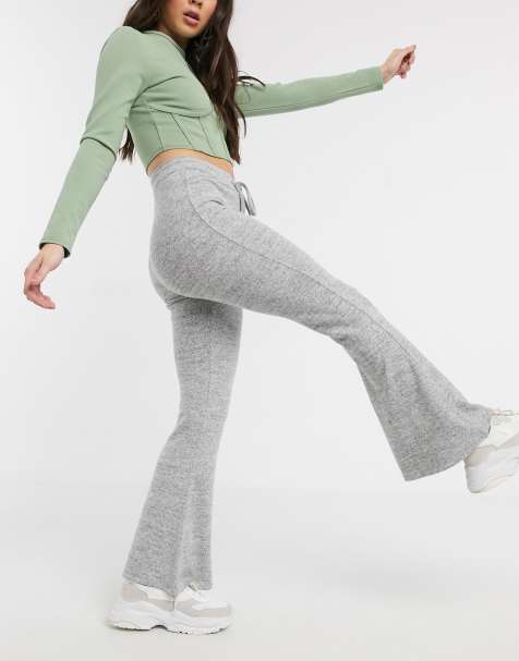 flare grey sweatpants