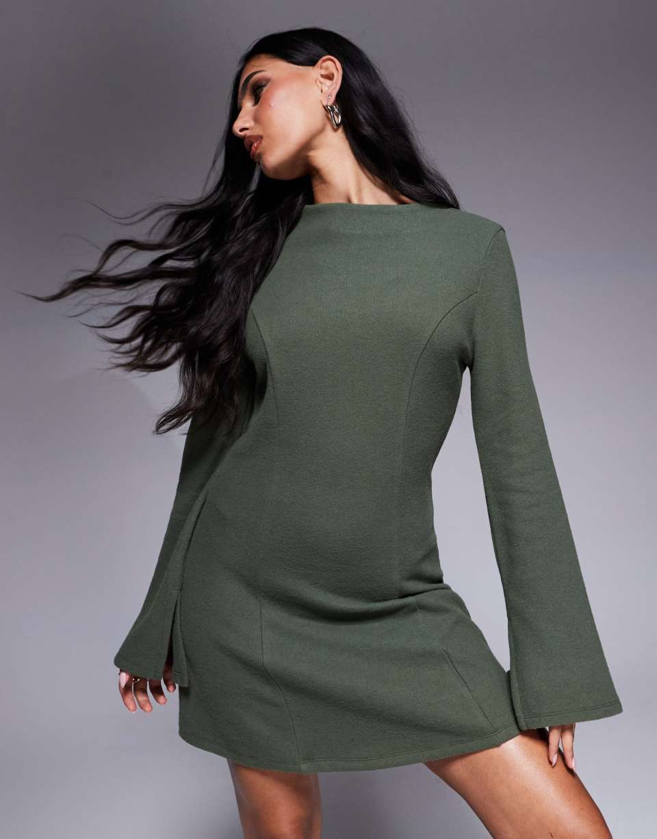 Supersoft fit and flare dress