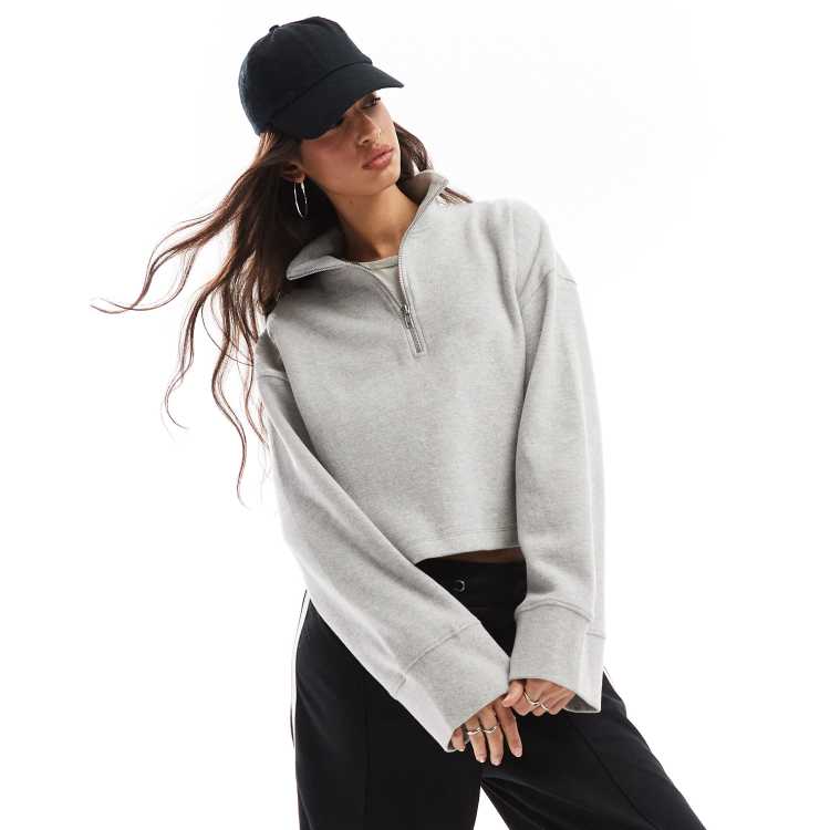 【AJO AJOBYAJO】25SS★ Cross Symbol Cropped Sweater MUSINSA | AJOBYAJO Cross Symbol Cropped Sweater [CHARCOAL]