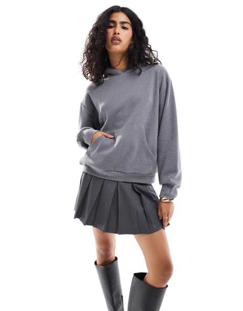 ASOS DESIGN supersoft oversized hoodie in charcoal - view 1