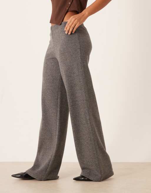 ASOS DESIGN supersoft pants in brown - part of a set