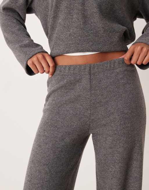 ASOS DESIGN supersoft pants in grey (part of a set) , 4 of 5