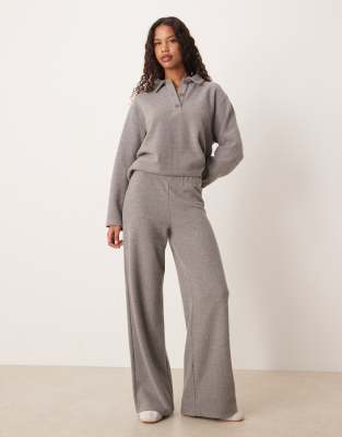 ASOS DESIGN supersoft pants in light gray - part of a set-Green