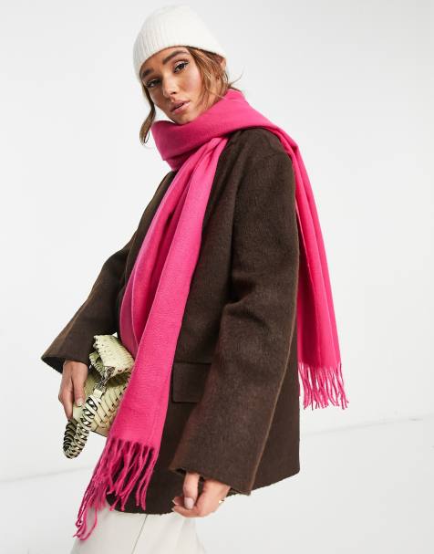 bright pink scarves