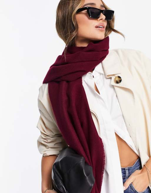 Burgundy scarf deals