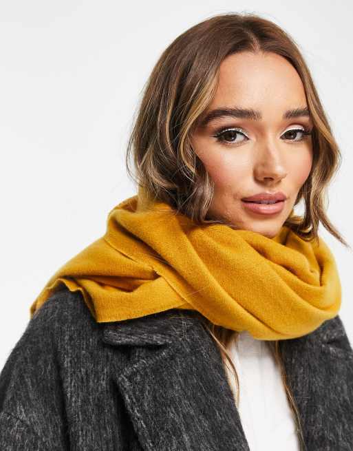 Womens mustard clearance scarf