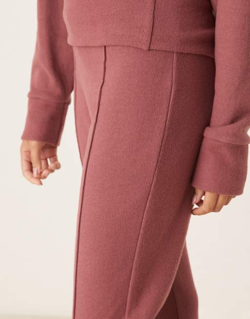 ASOS DESIGN Supersoft seam detail kick flare pants, 4 of 5