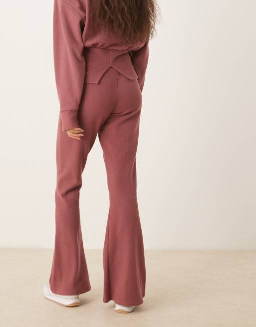 ASOS DESIGN Supersoft seam detail kick flare pants, 5 of 5