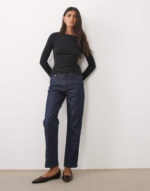 ASOS DESIGN supersoft topp med långa ärmar i svart, 2 av 4