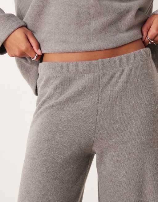 ASOS DESIGN supersoft trousers co ord in light grey, 5 of 5