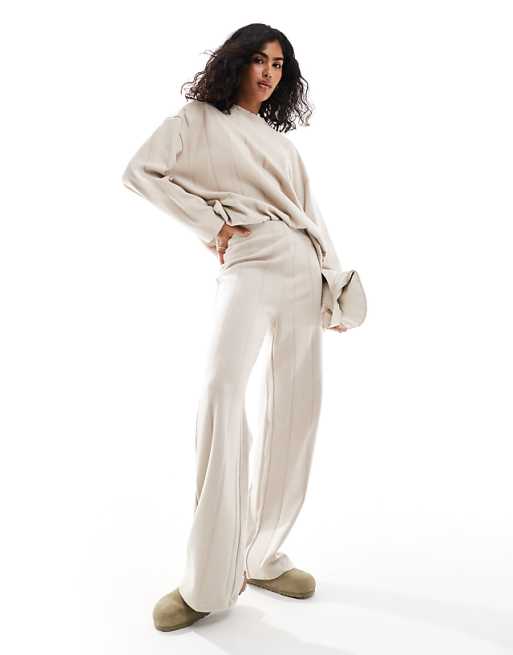 White Wide Rib Set White Wide Rib Set