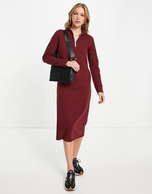 Zip front jumper store dress