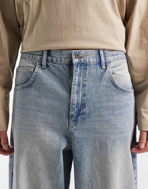 ASOS DESIGN – Superweite Jeans in verwaschenem Hellblau, 5 von 5