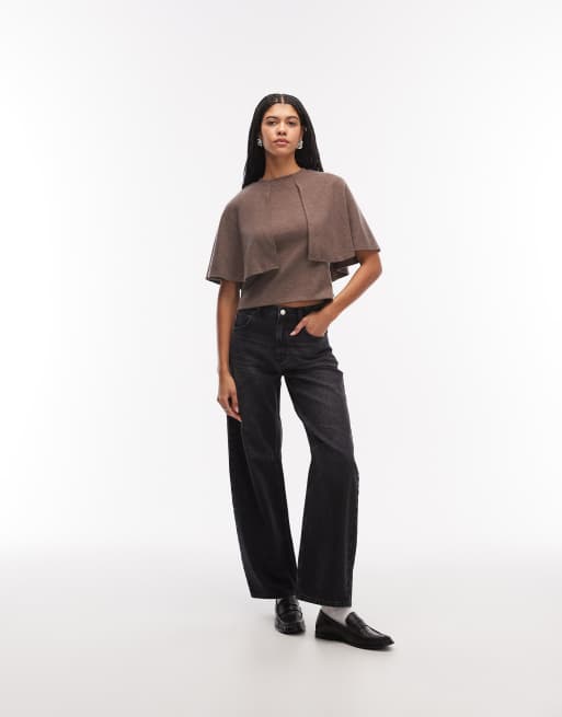 ASOS DESIGN - Superzachte cape-top in mokka, 2 van 4