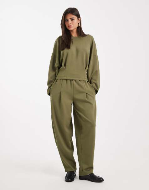 ASOS DESIGN - Superzachte co-ord set in kaki - view 1